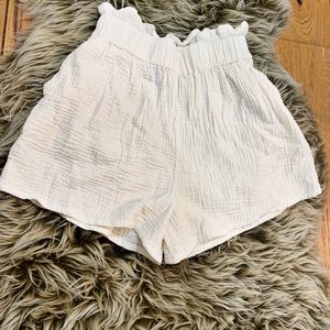 Mable Cream Gauze Shorts Size M